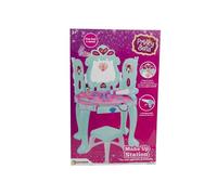 Specchiera Make Up Giocattolo Bambina con Luci Suoni Gioielli e Accessori Gioco-