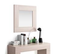 Specchiera quadrata, cornice Olmo Perla, Evolution, 73 x 73 cm