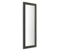 Specchiera rettangolare Rachele 170x60 cm, Nero Frassino