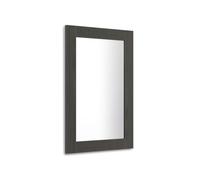 Specchiera rettangolare Rachele 90x60 cm, Nero Frassino