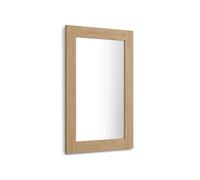 Specchiera rettangolare Rachele 90x60 cm, Rovere Naturale
