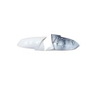 Specchiett Calotte 2x Copri Specchietto Bianco Copri Specchietto Nero Per BMW 1 2 3 3GT 4 Per X1 E84 Per M2 Serie I3 F20 F21 F22 F23 F30 F31 F32 F33 F34 F80 Retrovisore Copertura(Bright White)