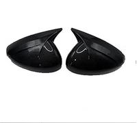 Specchietti Calotte Specchietto Retrovisore Decorativo A Forma Di Corna Di Mucca In Materiale ABS Per Citroen Per C4 SpaceTourer 2018 2019 2020 2021 2022 Tappi(Bright black)