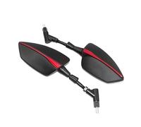 Specchietti da manubrio con supporto per moto Per SUZUKI BURGMAN AN125 AN250 AN400 AN650 AN 650 Burgman 400 650 125 200 Specchietto Retrovisore Per Moto Specchietto Retrovisore(NO LOGO-Red)