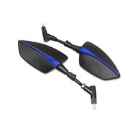 Specchietti da manubrio con supporto per moto Per SUZUKI BURGMAN AN125 AN250 AN400 AN650 AN 650 Burgman 400 650 125 200 Specchietto Retrovisore Per Moto Specchietto Retrovisore(NO LOGO-Blue)
