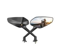 Specchietti da manubrio con supporto per moto Specchietto Retrovisore Convesso Regolabile Per Moto, Accessori Da 8 Mm, Lente In Vetro Riflettente(Original-Indian-1)