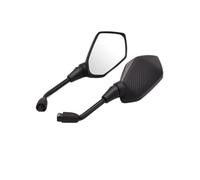 Specchietti da manubrio girevoli per moto 1 Paio Di Specchietti Retrovisori Per Moto Per THRUXTON TIGER 800 1050 1200 XC/XCX/XR TT 600 10mm 8mm Specchio Convesso Posteriore(Carbon Fiber)