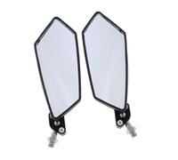 Specchietti da manubrio girevoli per moto 2 Pezzi Specchietto Retrovisore Per Moto, Scooter, Ciclomotore, 8/10 Mm, Sinistro O Destro, Specchio Retrovisore Per Angolo Cieco, Vetro, Lente Per Specchiett