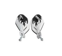 Specchietti da manubrio girevoli per moto 2 Pz/set 8/10mm Moto Scooter Moto Manubrio Supporto Specchietto Retrovisore Copertura Specchietto Retrovisore Laterale Accessori(White)