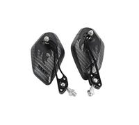 Specchietti da manubrio girevoli per moto 2 Pz/set 8/10mm Moto Scooter Moto Manubrio Supporto Specchietto Retrovisore Copertura Specchietto Retrovisore Laterale Accessori(Carbon fiber black)