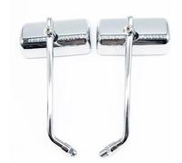Specchietti End Bar Specchietti Retrovisori Laterali Per Moto Da 10 Mm Per Uso Universale(Silver)