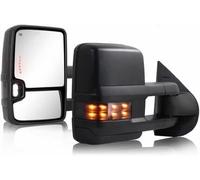 Specchietti Esterni Completi Per Chevy Per Silverado Per GMC Per Sierra 1500 2500 HD 3500 2014 2015 2016 2017 2018 Specchietti Retrovisori Riscaldati Luci Marcia A LED Compatibili(2003-2006)