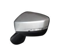 Specchietti Esterni Completi Per Mitsubishi Per Eclipse Per Cross 2018 2019 Specchietto Retrovisore Esterno Auto Con Luce Di Direzione A LED Laterale Retrovisore Esterno(Argento,Sinistra)