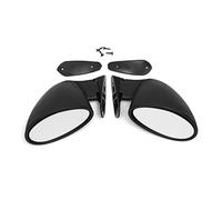 Specchietti Esterni Completi Specchietto Retrovisore Laterale Universale Per Portiera Per Auto 2 Pezzi, Classico Sinistro + Destro, Specchietto Retrovisore Retrò California(Nero)