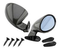 Specchietti Esterni Completi Specchietto Retrovisore Laterale Universale Per Portiera Per Auto 2 Pezzi, Classico Sinistro + Destro, Specchietto Retrovisore Retrò California(Blue Carbon)