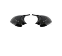 specchietti esterni cover Per BMW Serie 1 3 E92 E93 E90 E91 E81 E82 E87 E88 2006-2009 Calotta Specchietto Retrovisore In Fibra Di Carbonio Nera Per Look M Alloggiamento Specchio Auto(ABS Black 1)