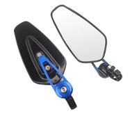 Specchietti girevoli per moto Specchietto Retrovisore Laterale Per Estremità Manubrio Moto Adatto Per Suzuki Per Per Specchietti Retrovisori Laterali(Black Blue)