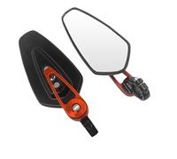 Specchietti girevoli per moto Specchietto Retrovisore Laterale Per Estremità Manubrio Moto Adatto Per Suzuki Per Per Specchietti Retrovisori Laterali(Black Orange)