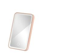 Specchietti Interni Per Auto Parasole Specchio Per Il Trucco HD Per Ragazze E Donne Ricaricabile Luce Riempimento Specchio Universale Sottile(WHITE)