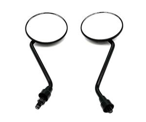 Specchietti Laterali 1 Pair Universal Motorcycle Rounded Side Back View Mirror With Mount Clamp Motorbike E-bike Scooter 10mm 8mm Rearview Specchietto(M10-22mm mount)