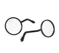 Specchietti laterali 2 Pezzi Coppia 8 Mm 10 Mm Specchietti Retrovisori Laterali For Moto Convessi Cromati Neri Specchietti Rotondi Stelo Corto Per Specchietto Retrovisore(Black 10mm)