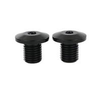 Specchietti Laterali 2 Pezzi M10x1,25 Bulloni A Vite PER Motocicletta Con Filettatura Sinistra E Destra Tappo PER FORo Specchio Specchietto Retrovisore(Black)