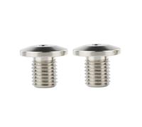 Specchietti Laterali 2 Pezzi M10x1,25 Bulloni A Vite PER Motocicletta Con Filettatura Sinistra E Destra Tappo PER FORo Specchio Specchietto Retrovisore(Silver)