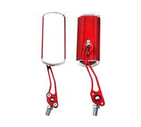 Specchietti laterali grandangolari per moto Specchietto Retrovisore Per Moto, Bici, Ciclismo, Trasparente, Ampio Raggio, Catarifrangente, Regolabile, Manubrio, Specchio Sinistro(Red)