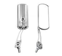 Specchietti laterali grandangolari per moto Specchietto Retrovisore Per Moto, Bici, Ciclismo, Trasparente, Ampio Raggio, Catarifrangente, Regolabile, Manubrio, Specchio Sinistro(Silver)