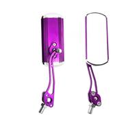 Specchietti laterali grandangolari per moto Specchietto Retrovisore Per Moto, Bici, Ciclismo, Trasparente, Ampio Raggio, Catarifrangente, Regolabile, Manubrio, Specchio Sinistro(Purple)
