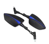 Specchietti Laterali Manubrio 1 Paio Di Specchietti Retrovisori Universali Per Moto Con Ampio Campo Visivo Convessi Laterali Accessori Montaggio Moto Specchi Retrovisori Sinistra Destra(Blue)