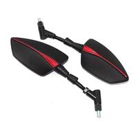 Specchietti Laterali Manubrio 1 Paio Di Specchietti Retrovisori Universali Per Moto Convessi A Campo Ampio Per Visione Laterale Specchi Retrovisori Sinistra Destra(Red)