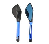 Specchietti Laterali Manubrio Per TNT Per TRE Per BX Per Caffe Per Quatro Per Velvet Specchietto Retrovisore Per Moto Da 8 Mm E 10 Mm Ricambi Specchi Retrovisori Sinistra Destra(Blue)