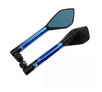 Specchietti Laterali Manubrio Per XJR1300 Per XJ6 Per V-max Per MT-01 Per MT-03 Per TDM900 Per FZ1 Per FZ6 Per YBR Specchietti Retrovisori Laterali Per Moto Specchi Retrovisori Sinistra Destra(Blue)