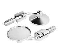 Specchietti Laterali Moto Manubrio Retrovisore Set Retrovisori Universali Da 7/8" Per 3" In Alluminio CNC Per(Silver)