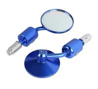 Specchietti Laterali Moto Manubrio Retrovisore Set Retrovisori Universali Da 7/8" Per 3" In Alluminio CNC Per(Blue)