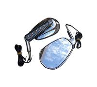 Specchietti Laterali Moto Per V-ROD Per VRSCF 2009-2017 1 Coppia Specchio Motociclo LED Indicatori Direzione Luce Moto Specchietti Retrovisori Laterali(Chrome)