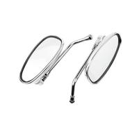 Specchietti Laterali Ovali Cromati Per Motocicletta, Filettatura M10 Da 10 Mm, Per Scooter 150 Baron BMS Lance Vintage 150T-E Retrovisori Specchietti Retrovisori