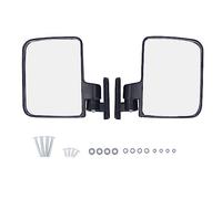 Specchietti laterali per carrello da golf Clear Wide View Specchietti retrovisori convessi resistenti agli urti Coppia per carrelli da golf Plastica ABS PP infrangibile regolabile