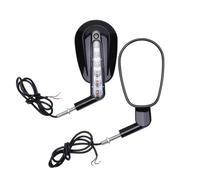 Specchietti laterali Per Harley V-ROD VRSCF Motorcycle Front Turn Signals Rear View Rearview Side Mirrors 2009 2010 2011 2012 2013 2014 2015 2016 2017(Black)