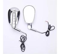 Specchietti laterali Per Harley V-ROD VRSCF Motorcycle Front Turn Signals Rear View Rearview Side Mirrors 2009 2010 2011 2012 2013 2014 2015 2016 2017(Silver)
