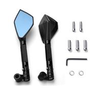 Specchietti Laterali per K&awasaki per Z750 per Z 750 2003-2007 2008 2009 2010 2011 2012 Manubrio Moto in Alluminio CNC Specchi Retrovisori Specchio Blu(Black)