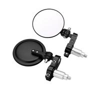 Specchietti laterali per moto Per Triumph Moto 3 Pollici Rotondo Pieghevole Bar End Specchio Laterale Specchietti per moto(Nero)