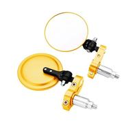Specchietti laterali per moto Per Triumph Moto 3 Pollici Rotondo Pieghevole Bar End Specchio Laterale Specchietti per moto(ORO)
