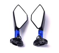 Specchietti Laterali Specchietto Moto Universale In Alluminio Moto Retrovisore Laterale In Vetro Blu Specchietto Retrovisore(Blue)