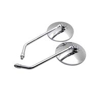 Specchietti Laterali Specchietto Retrovisore Per Moto 8 10MM Specchio Rotondo Universale Per VTX1300 Per Shadow VT1100 VT750 750 600 Per Royal Per Enfield Specchietti Manubrio(Cromo)