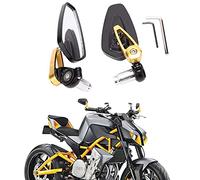 Specchietti laterali Universal per moto Bar End, 7/8 "22mm Manubrio in lega di alluminio Specchietti retrovisori per scooter Cruiser Sport Bike Chopper
