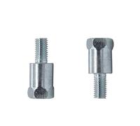 Specchietti manubrio Adattatore Per Specchio 1pc 8mm 10mm Nero Argento Metallo Retrovisore Bullone Filettatura Conversione Moto Senso Moto specchietto laterale(1PC M8RL)