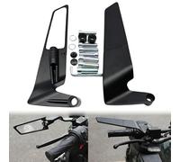 Specchietti Manubrio Moto Retrovisori, Universali e Regolabili, Specchi Laterali Pieghevoli Moto e Scooter, Aerodinamici in Alluminio, Filettatura M8/M10 per Scooter e Naked