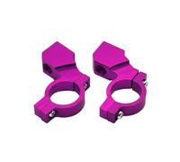 Specchietti manubrio Per Moto Universale Manubrio Retrovisore Supporto Specchio Adattatore Morsetto Staffa Base Nero Rosso Blu Moto specchietto laterale(2 PCS 10mm Purple)